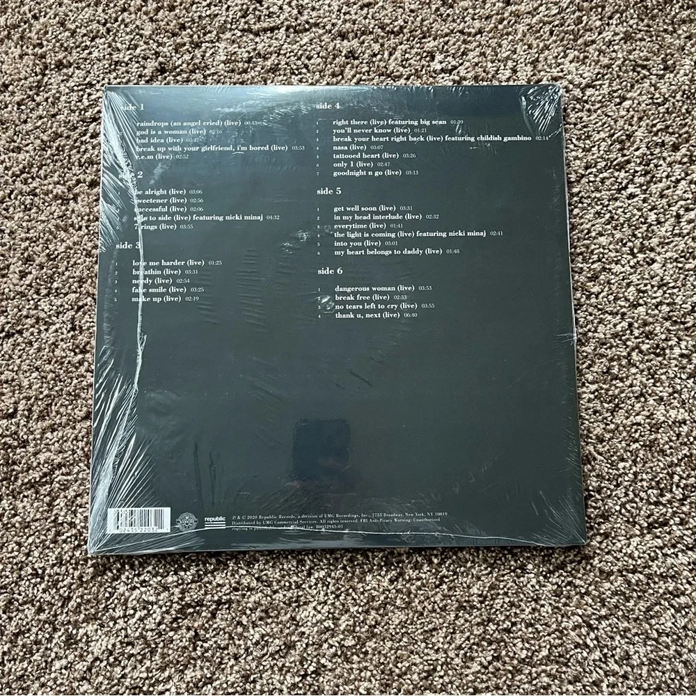 SOLD — Ariana Grande K Bye For Now Vinyl - Picture 2 of 3